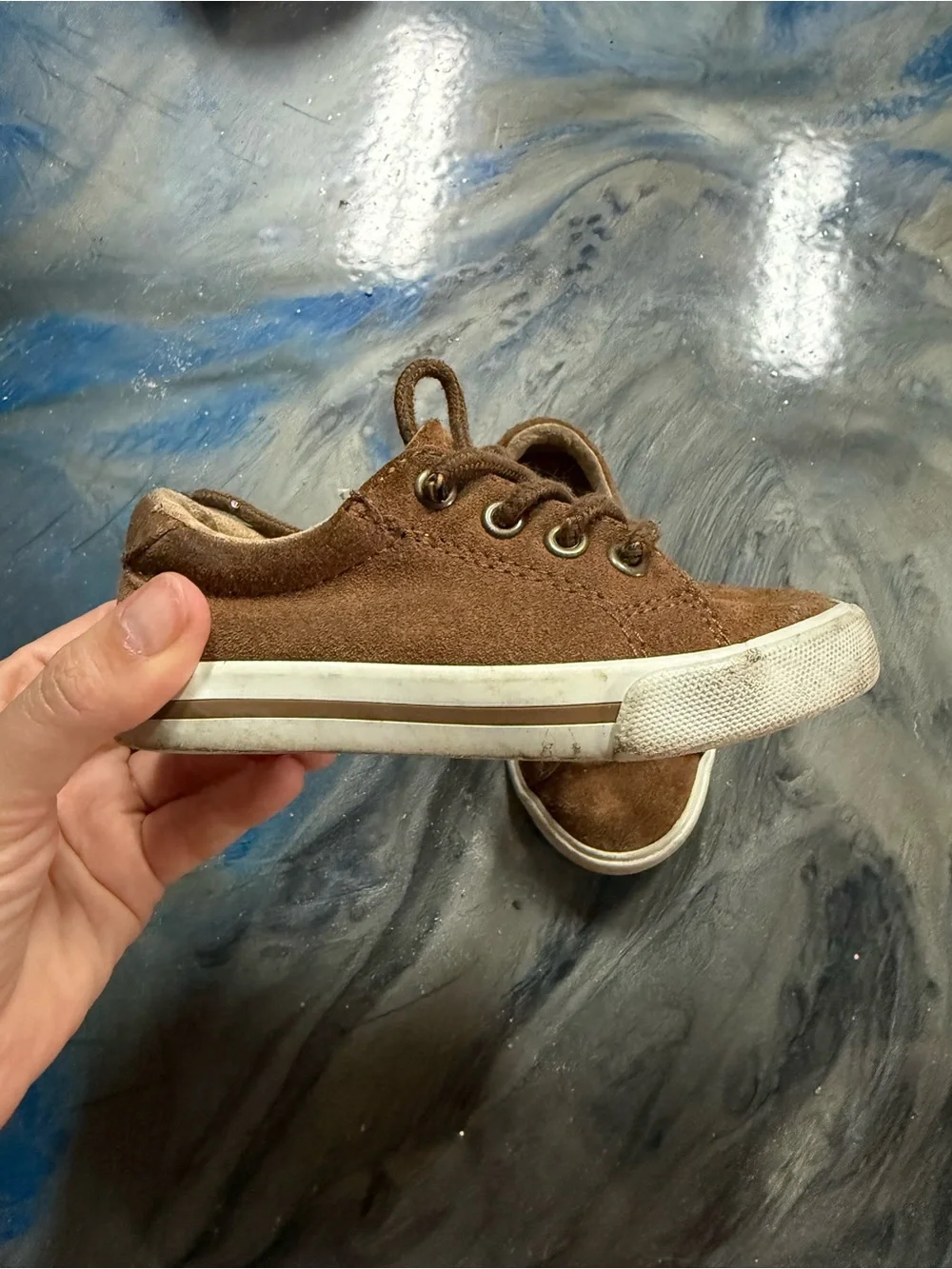 Janie and Jack cognac suede